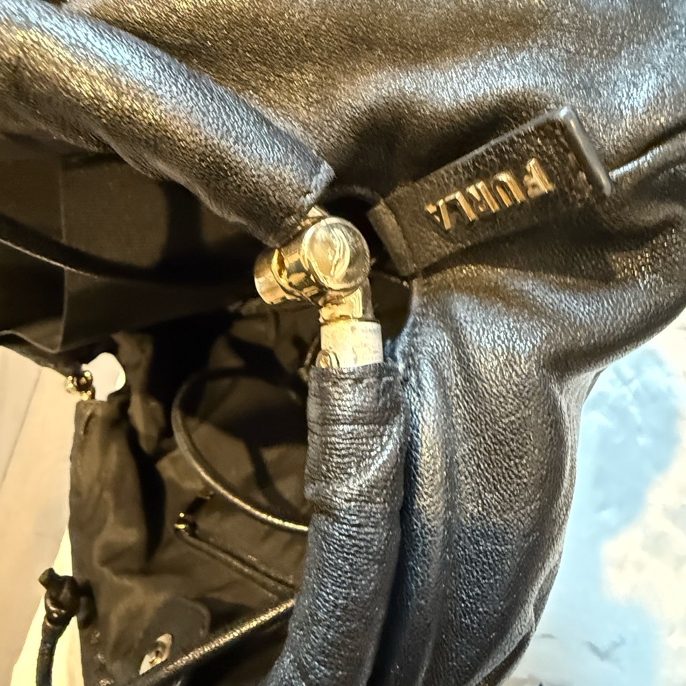 Furla Black Leather Clutch Bag - Picture 10 of 11